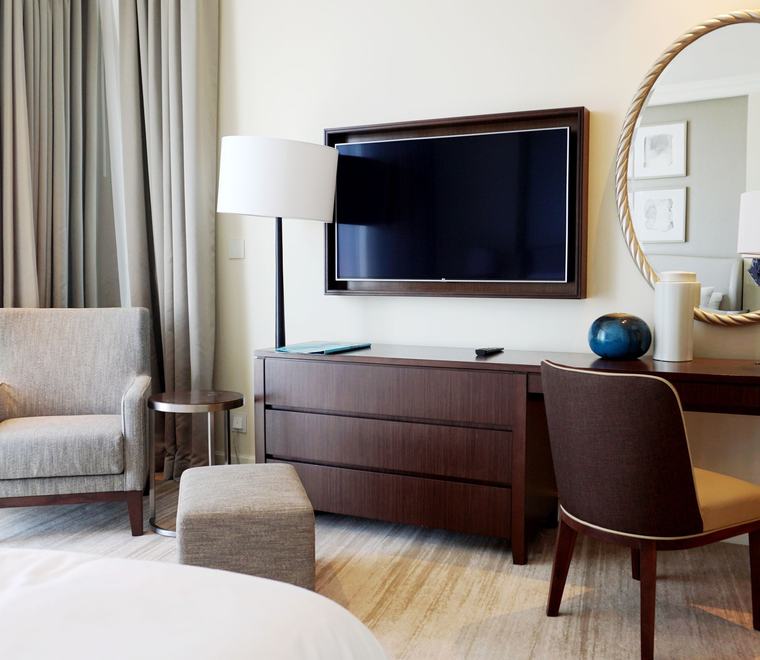 Furnished bedroom in a guest house